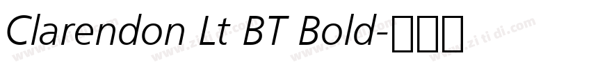 Clarendon Lt BT Bold字体转换